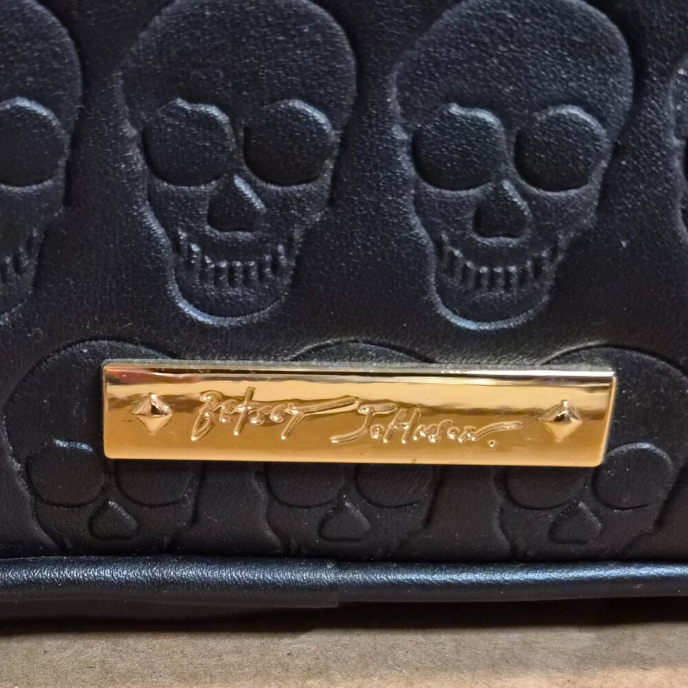 Betsey Johnson Skullicious Skull Embossed Vanity Crossbody Bag View 3